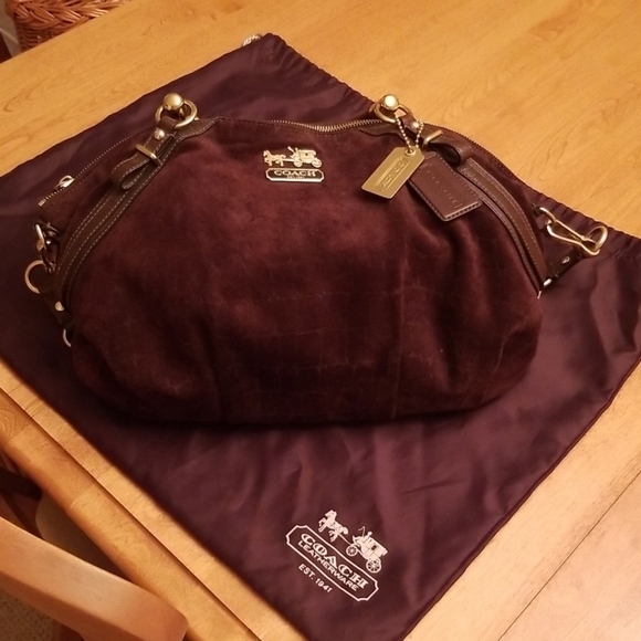 COACH MADISON SOPHIA CROC. EMBOSSED SATCHEL - Picture 1 of 8
